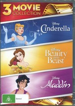Aladdin / Beauty &amp; The Beast / Cinderella DVD | 3-Movie Collection | Region 4 - £11.51 GBP
