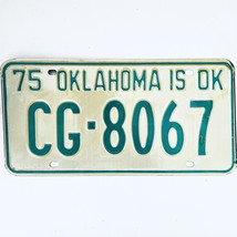 1975 United States Oklahoma Craig County Passenger License Plate CG-8067 - £14.74 GBP