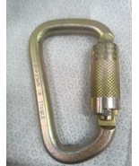 Falltech 8445 Carabiner, Double-Locking Gate, 3 1/4, Steel, Bronze,  9177 - $17.50