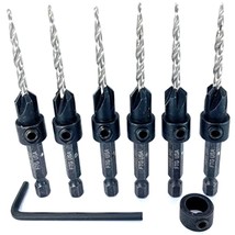 Countersink Drill Bit Set 6 Pc #6 (9/64&quot;) Wood Countersink Drill Bit, Pro Pack C - $50.99