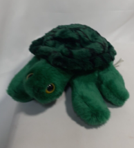 Vintage K &amp; M International  Turtle Plush Hand Puppet  9&quot; Green, - $12.61