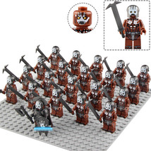 Lord of the Rings Uruk-Hai Berserker Army Lego Moc Minifigures Toys Set 21Pcs - £25.96 GBP