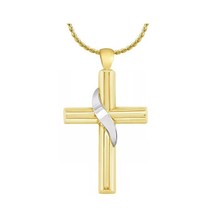 Robed Cross 14KT Gold Cremation Jewelry Urn - £613.53 GBP