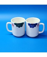 Vintage ROMA ITALY Coffee Tea Cups Mugs - Handmade &amp; Hand Painted - Pair... - $18.98 CAD