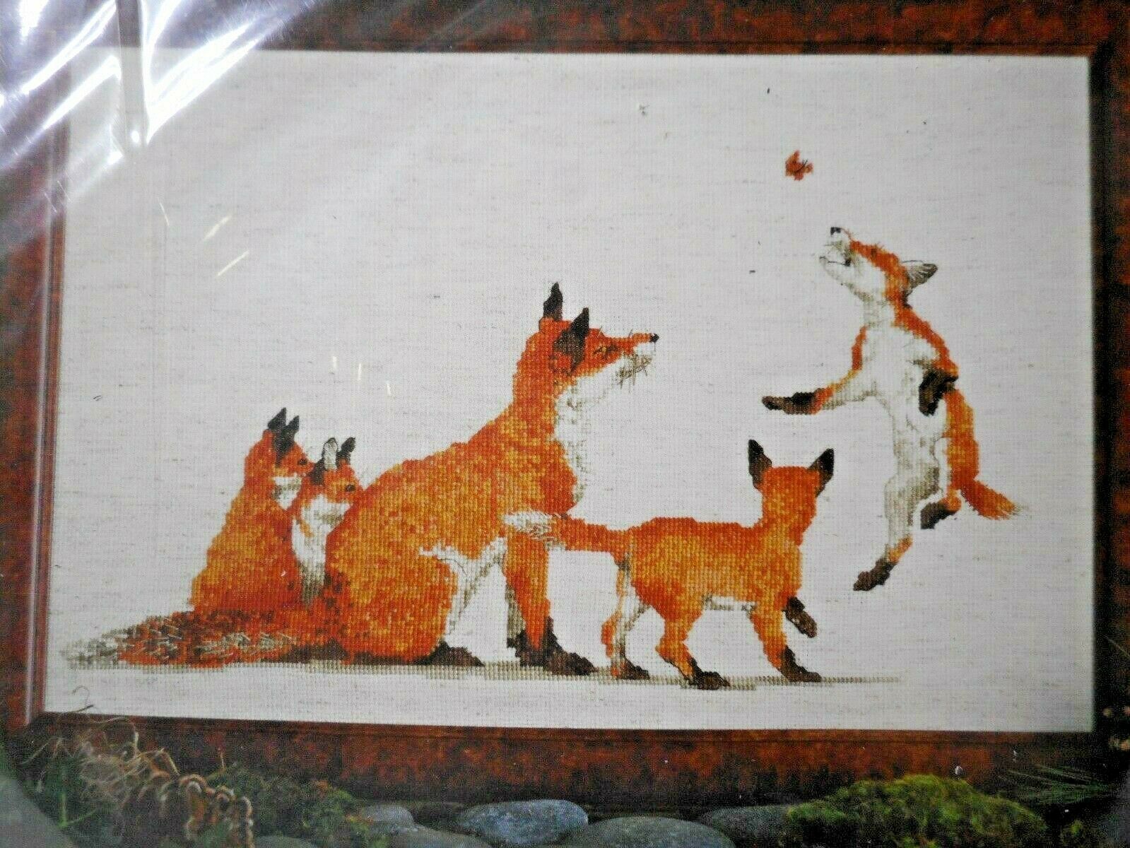 Natures Window 1988 Signature Series Counted Cross Stitch 5418 FOXES 11x17" - $22.99