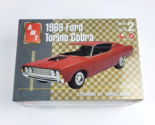 Vintage AMT 1969 Ford Torino Cobra 1/25 Plastic Model Car Kit Factory Se... - $29.69