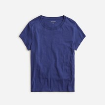 J Crew Slim crewneck T-shirt premium jersey Dark Navy Blue Women Medium $45 Tee - £14.77 GBP