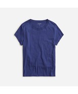 J Crew Slim crewneck T-shirt premium jersey Dark Navy Blue Women Medium ... - £14.82 GBP