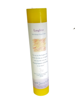 LAUGHTER - Crystal Journey Reiki Charged Herbal Magic 7&quot; Pillar Candle - £8.73 GBP