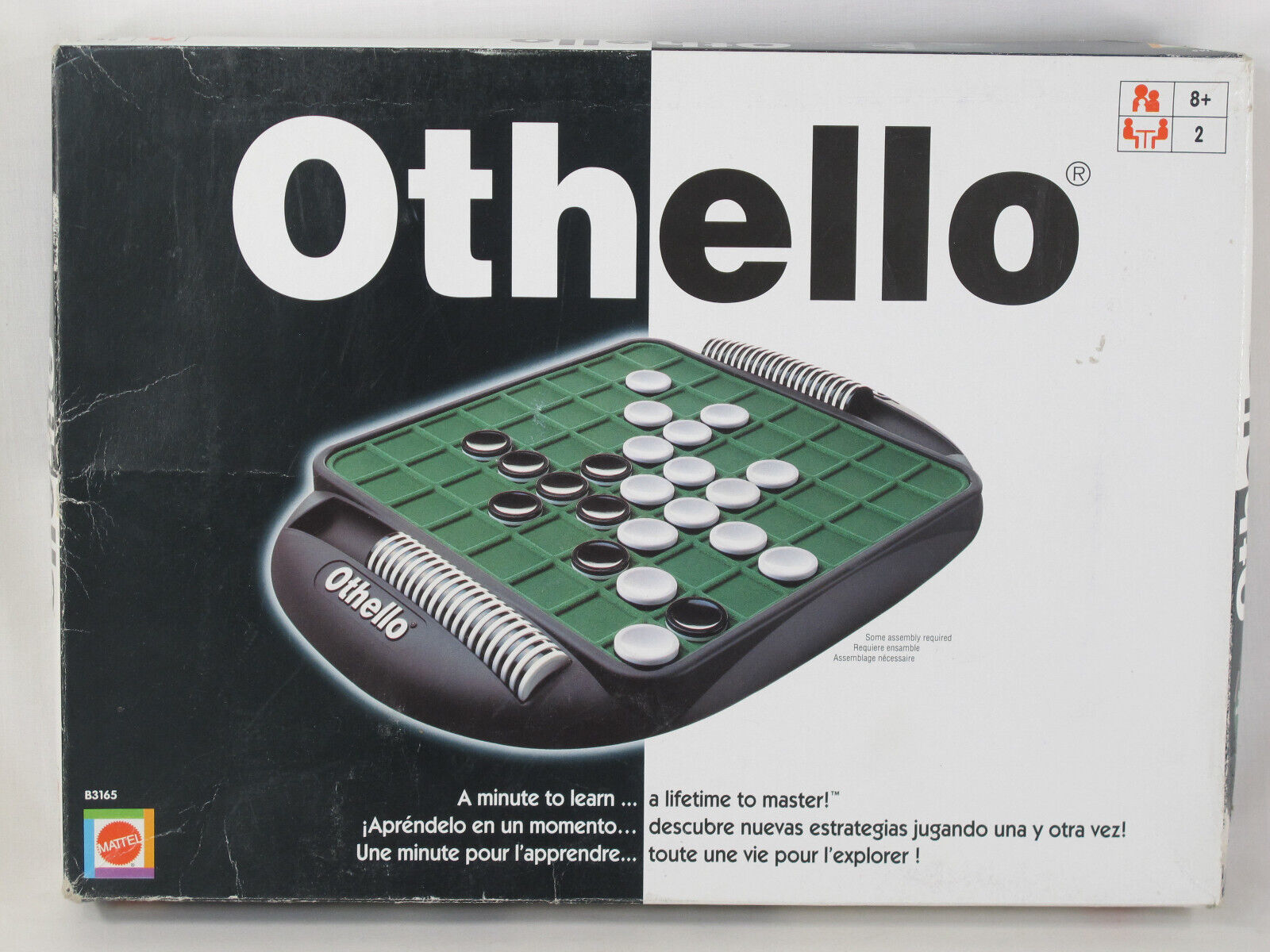 Othello 2002 Strategy Board Game Mattel 100% Complete Excellent Plus Condition - $19.47