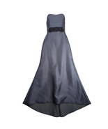 Noir by Lazaro Strapless Evening Gown Maxi Dress Sz 6 Gray Satin Black B... - €76,64 EUR Noir by Lazaro Strapless Evening Gown Maxi Dress Sz 6 Gray Satin Black B... - €76,64 EUR