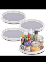 4 Set Lazy Susan Turntable, 12&quot; Non-Skid Lazy Susan Organizer for Cabinet, Kitch - £11.68 GBP