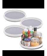 4 Set Lazy Susan Turntable, 12&quot; Non-Skid Lazy Susan Organizer for Cabine... - $14.84