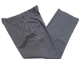 DOCKERS Stain Defender Dk Gray Cotton PANTS Mens 36 x 32 (Actual Inseam 34&quot;) EUC - £14.51 GBP