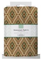 David Textiles Fabric, 1 Yard 36&quot; X 44&quot;, Cotton Spice Argyle - £7.82 GBP
