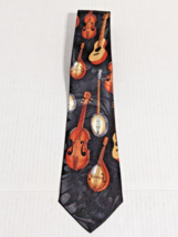 Steven Harris Necktie String Instruments Guitar Banjo Violin Etc Tie Polyester - £9.20 GBP