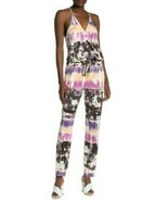Young Fabulous &amp; Broke YFB Chrissy Tie Dye Jumpsuit Purple Multi - $105.68 CAD