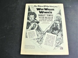 Wee Willie Winkie-1937 film-Shirley Temple,Victor McLaglen-Page Movie Ad. - £6.53 GBP