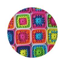 Crochet Granny Square, Summer Cotton, Patchwork, Retro Floral Design, Crochet Co - £120.22 GBP