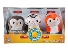 Hallmark Happy Go Luckys - Animal Friends - Ali, Salt/Pepper, Foxy - Ser... - £9.20 GBP