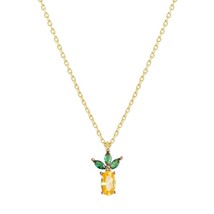 2020 Fashion Jewelry for Women  Grapefruit Pine Mini Fruits Crystal Pendant 18K  - £10.02 GBP