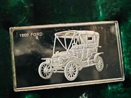 Franklin Mint Silver Bar Mini Ingot 1975 Centennial Car Classic 1909 For... - £13.34 GBP