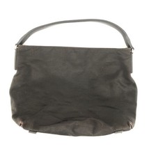 Donna Karan New York Handbag Shoulder Tote Bag Dark Brown Fabric Suede L... - £15.25 GBP