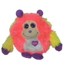 Ty Monstaz Murphy Pink Yellow Monster Stuffed Animal 2013 5.5&quot; - $20.79