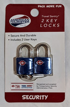 AMERICAN TOURISTER Travel Sentry 2-Key Locks ~TSA Accepted~ Blue - £5.57 GBP