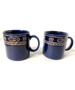 (2) LL Bean Dinnerware Katahdin X016 Mug Ceramic Indigo Clay Navy Coffee... - $43.07