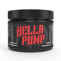 Hella Pump 210g Watermelon Strong Energy Focus Pre-Workout, Extreme Trai... - $50.00