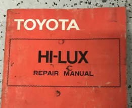 1979 Toyota HI-LUX TruckRepair Shop Service Manual NEW - £115.05 GBP
