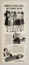 1940 Print Ad Barbasol Shave Cream Traveling Salesman &amp; Pretty Ladies No Brush - £12.01 GBP