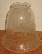 Vintage Blown Bubbles Clear Glass Table Pendant Chandelier Lamp Light Shade - $18.81