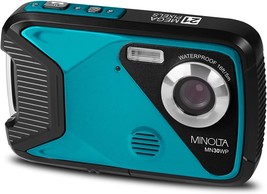 Minolta Mn30Wp 21 Mp / 1080P Hd Waterproof Digital Camera (Teal). - £87.77 GBP