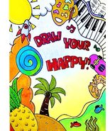 DRAW YOUR HAPPY - A Children&#39;s Prompted Art / Sketch Book (Kids Age 4-12) - £11.35 GBP