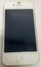 Apple iPhone 4S White Screen Broken Phone Not Turning Phone for Parts Only - $33.99