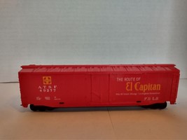 HO Scale Tyco 50&#39; Box Car ATSF Santa Fe El Capitan Red #49277 Built Model - $9.87