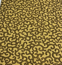3.333 Yards Timeless Treasures Fabric Patt. Fleur-C4710 Gold with Swirls - £16.61 GBP