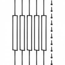 Deck Balusters, 10 Pack Metal Deck Spindles, 44&quot;x0.5&quot; Staircase Baluster wit... - £86.99 GBP