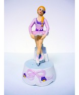 Schmid Music Box Female Ice Skater Vintage Hand Painted Made in Japan 1990 - $40.73 CAD
