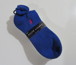 Polo Ralph Lauren Womens Heel Tab Low Cut Socks Blue &amp; White 3 pack NWT - $17.99
