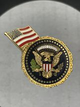 Hat Lapel Pin US Presidential Seal with Flag Donald Trump President NEW - $14.85
