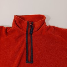 American Eagle Outfitters Mens M Orange Cotton Blend 1/4 Zip Pullover Sweatshirt image 5