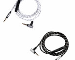 Replace Audio nylon Cable with Mic For SONY MDR-10RBT 10RNC 10R 10RC NC50 - £12.86 GBP