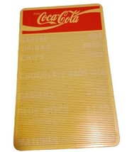 Vintage Enjoy Coca-Cola Wall Menu Board Restaurant Plastic 23.25” Tall x 14.5&quot; - £78.47 GBP