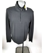 Robert Graham Mens Pullover Size XL Knit Sweater Charcoal 1/4 Zip Gray L... - £64.77 GBP