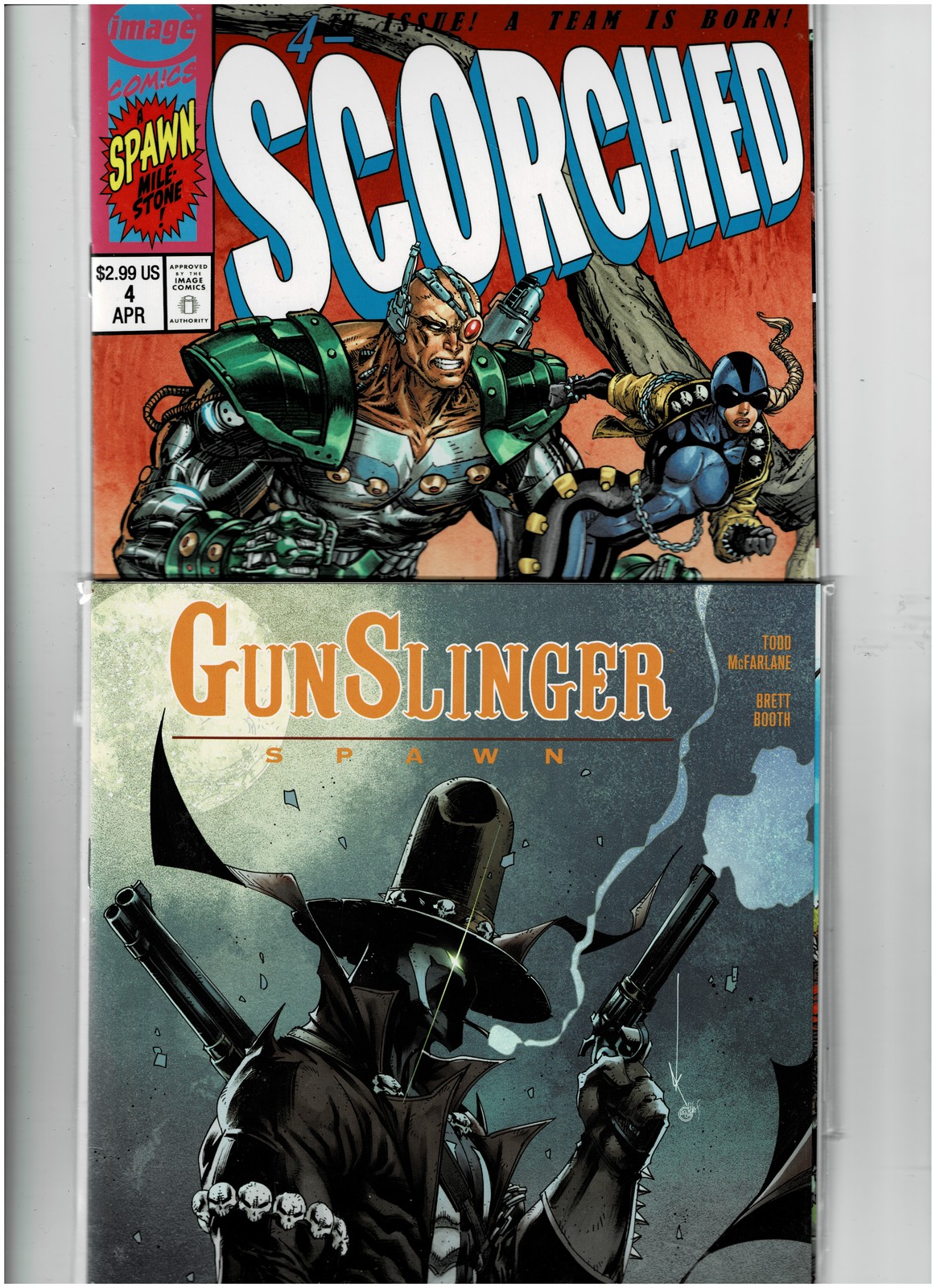 CHOICE SELECTION-4 RARE SPAWN NOVELS/IMAGE COMICS/SCORRCHED4/GUNSLINGER ... - $27.99