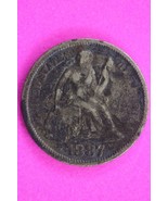 1887 P Seated Liberty Dime Exact Silver Coin In Pics Scarce Semi Key Dat... - $37.26 CAD