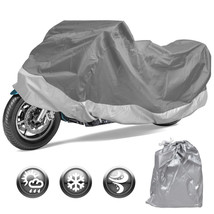 Motor Trend Motorcycle Cover Outdoor Motorbike All Weather Protection (L) - £25.54 GBP